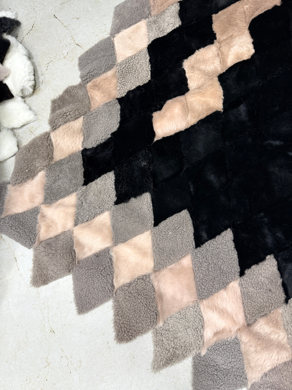 Покрывало меховое ковер из шкуры овчины