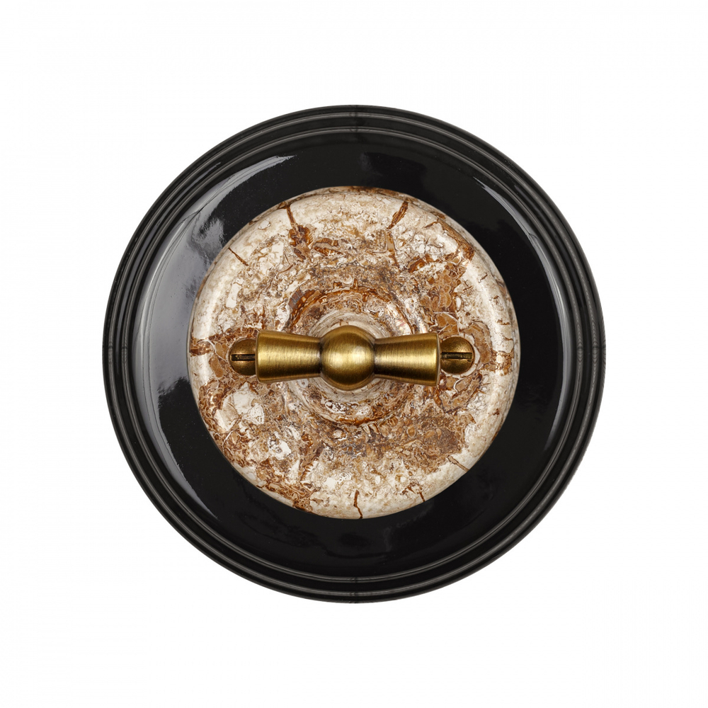 Рамка 1 постовая, керамика, цвет черный BF2-610-03