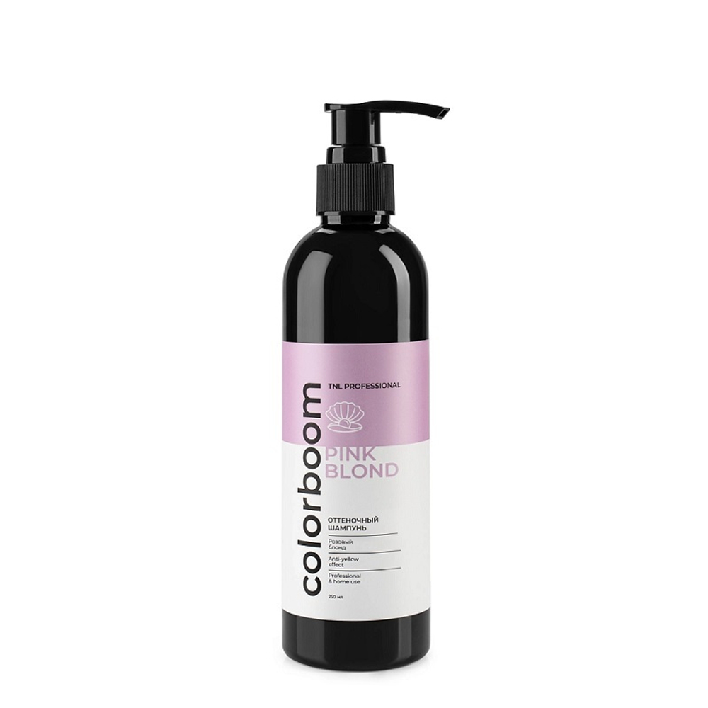 TNL Color Boom Оттеночный шампунь "Pink Blond" 400 мл.