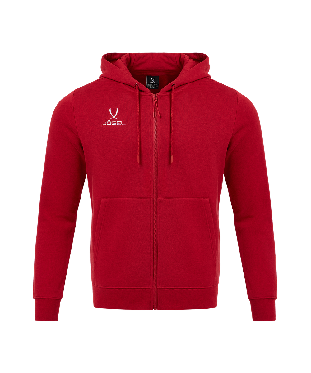 Худи JÖGEL ESSENTIAL Fleece Zip Hoodie, темно-красный