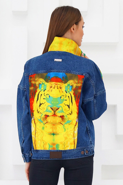 LIGVIANNI Джинсовая куртка Denim Jacket Tiger