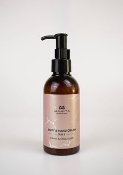 Masura Легкий крем для рук и тела Лимонный Пирог на основе масел сои и кокоса, 250мл