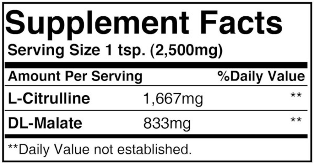Pure Organic Ingredients - L-Citrulline DL-Malate 2:1 453 gr