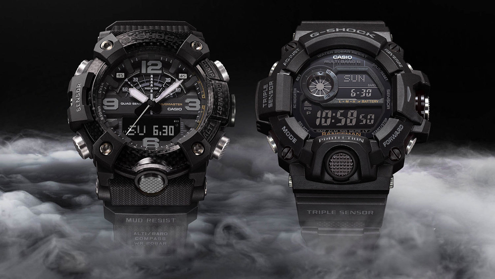 Японские умные наручные часы Casio G-SHOCK GG-B100-1BER