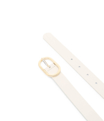 Кожаный ремень Tommy Hilfiger - кремовый(AW0AW16189)