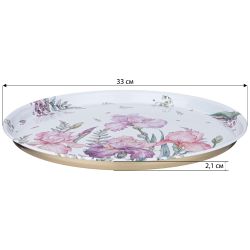 ПОДНОС СЕРВИРОВОЧНЫЙ AGNESS "ИРИСЫ" 33Х2,1 СМ