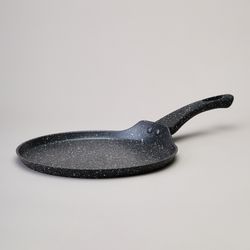 СКОВОРОДА БЛИННАЯ AGNESS С АНТИПРИГАРНЫМ ПОКРЫТИЕМ "BLACK MARBLE", 24Х2СМ, ИНДУКЦИОННОЕ ДНО