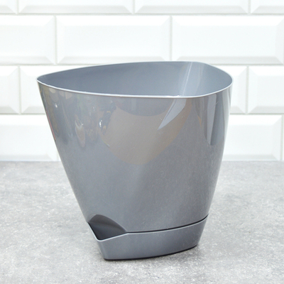 Горшок цветочный 5л Элеганс серый