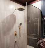 Душевая система Vincea Domus VSFW-5DM1BG брашированное золото