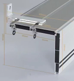 Алюминиевый короб для карниза, скрытый потолочный профиль для штор