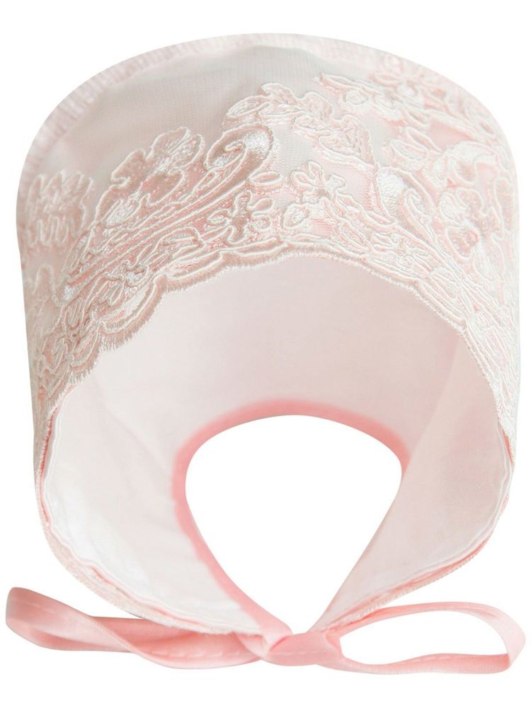 Зимний конверт-одеяло на выписку &quot;Венеция&quot; атлас (нежно розовый с розовым кружевом) без пледа
