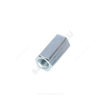 Гайка удлиненная стальная оц М14х42 к.п. 5 шестигранная DIN 6334