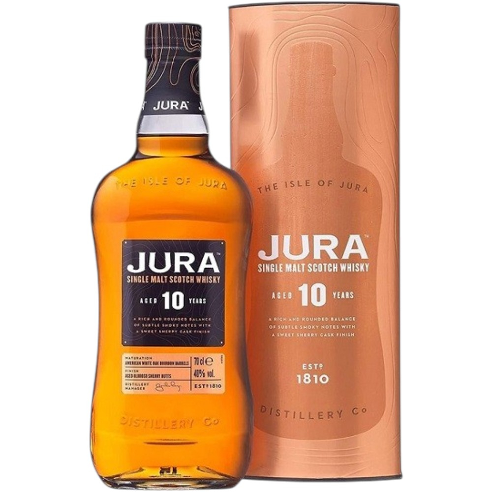 Виски Jura 10 Years Old 0,7 л. В тубе