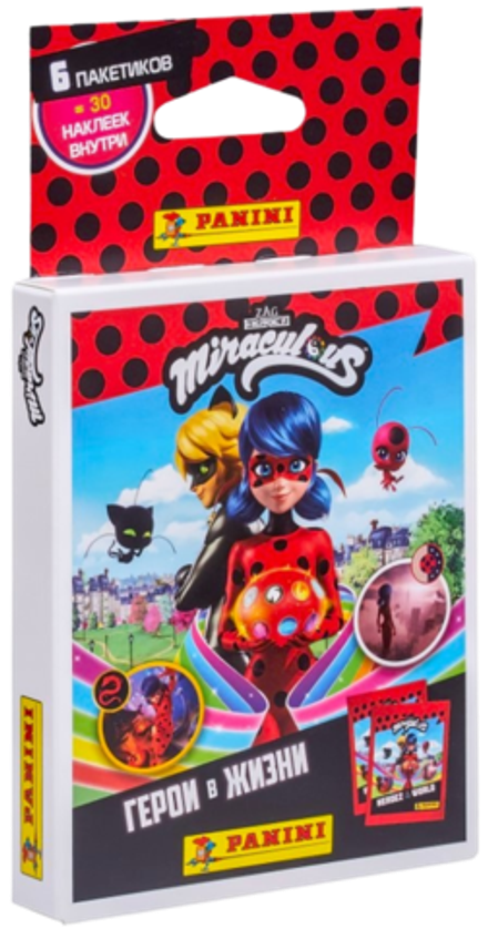 Блистер с наклейками Panini Леди Баг и Супер-кот