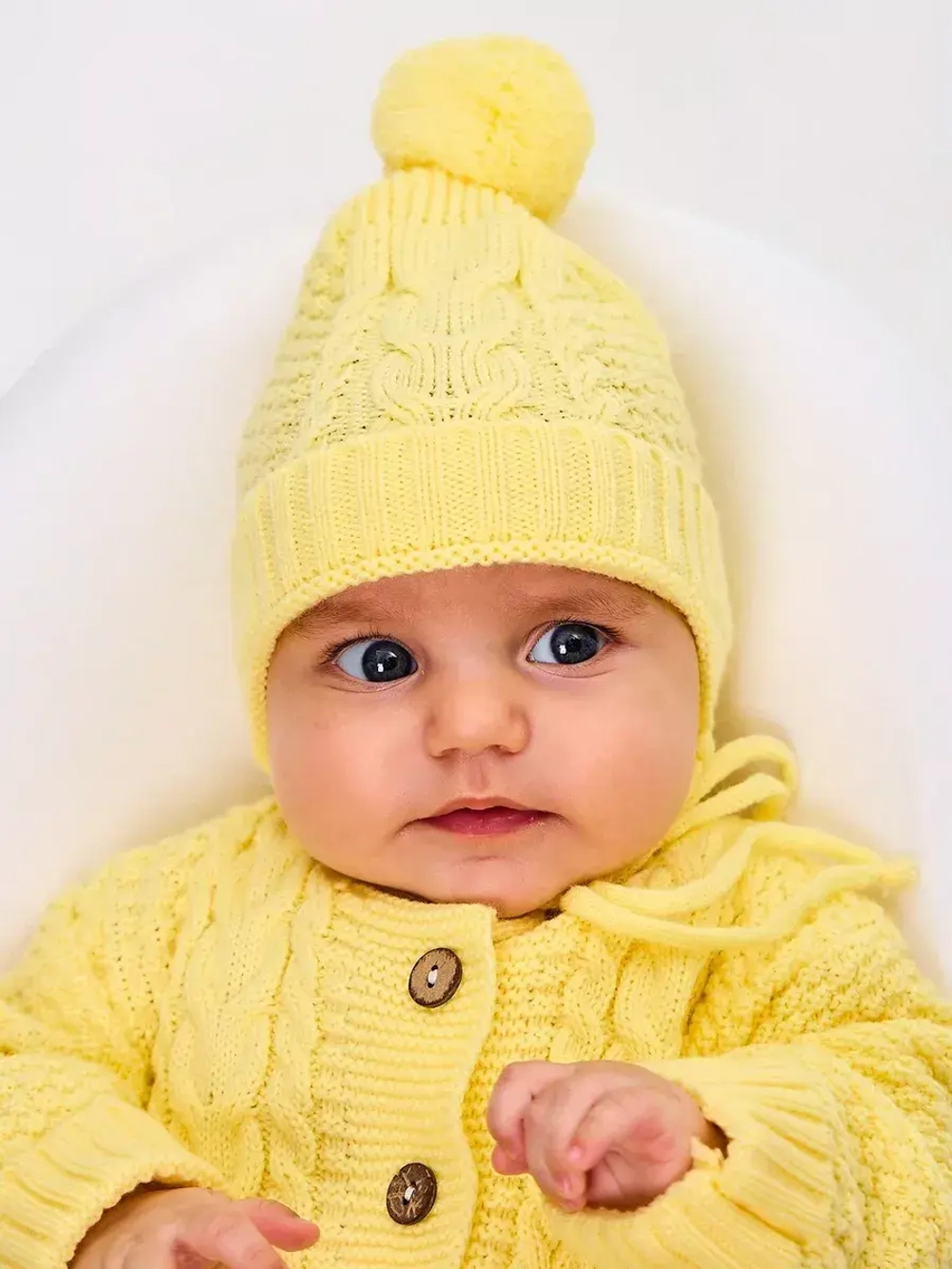 вязаный комбинезон для новорожденных