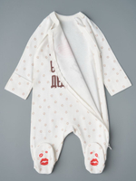 Комбинезон-асим "Люблю Бабушку и Дедушку", Крем