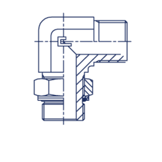Штуцер FRG90 BSP 1/4 - BSP 1/8
