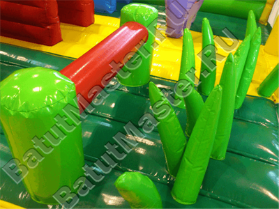 Надувной коммерческий батут "Джунгли"