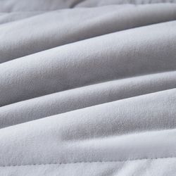 Комплект постельного белья на резинке с одеялом Велюрия Люкс «Скандинавская клетка»