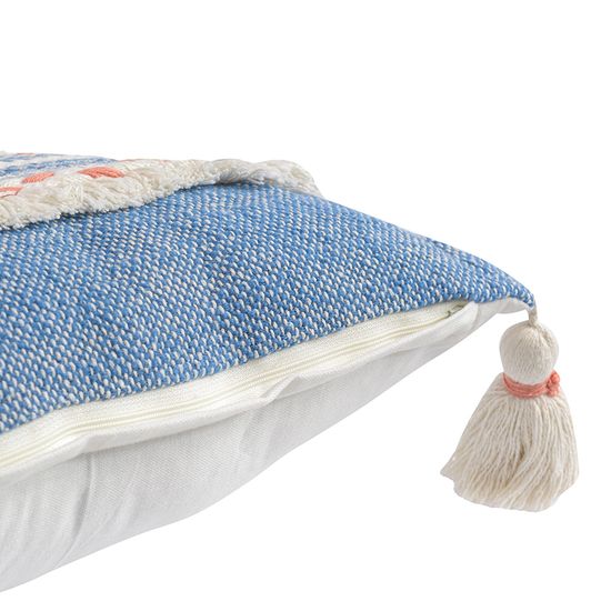 Чехол на подушку с кисточками и бахрамой из коллекции ethnic, 35х60 см