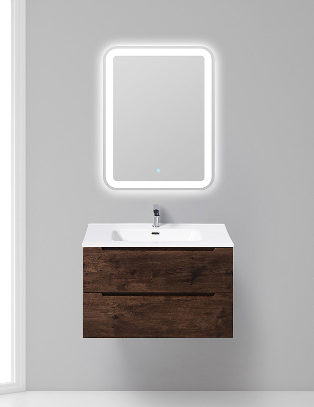 Тумба под раковину BelBagno Etna-H60 60 ETNA-H60-600-2C-SO-RW-P подвесная Rovere Moro