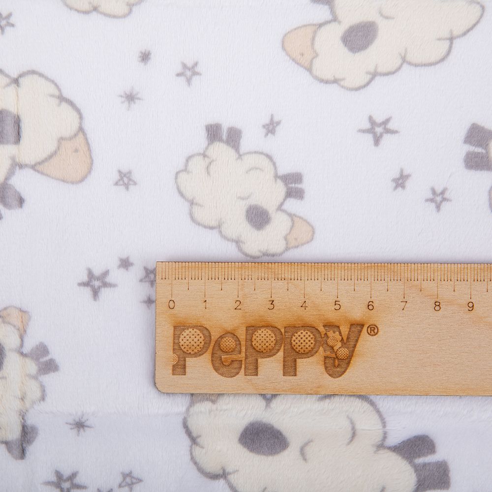 Плюш (ткань) Peppy Mockingbird Cuddle 440 г/м², 48х48 см, baaa ivory Плюш (ткань) Peppy Mockingbird Cuddle 440 г/м², 48х48 см, baaa ivory