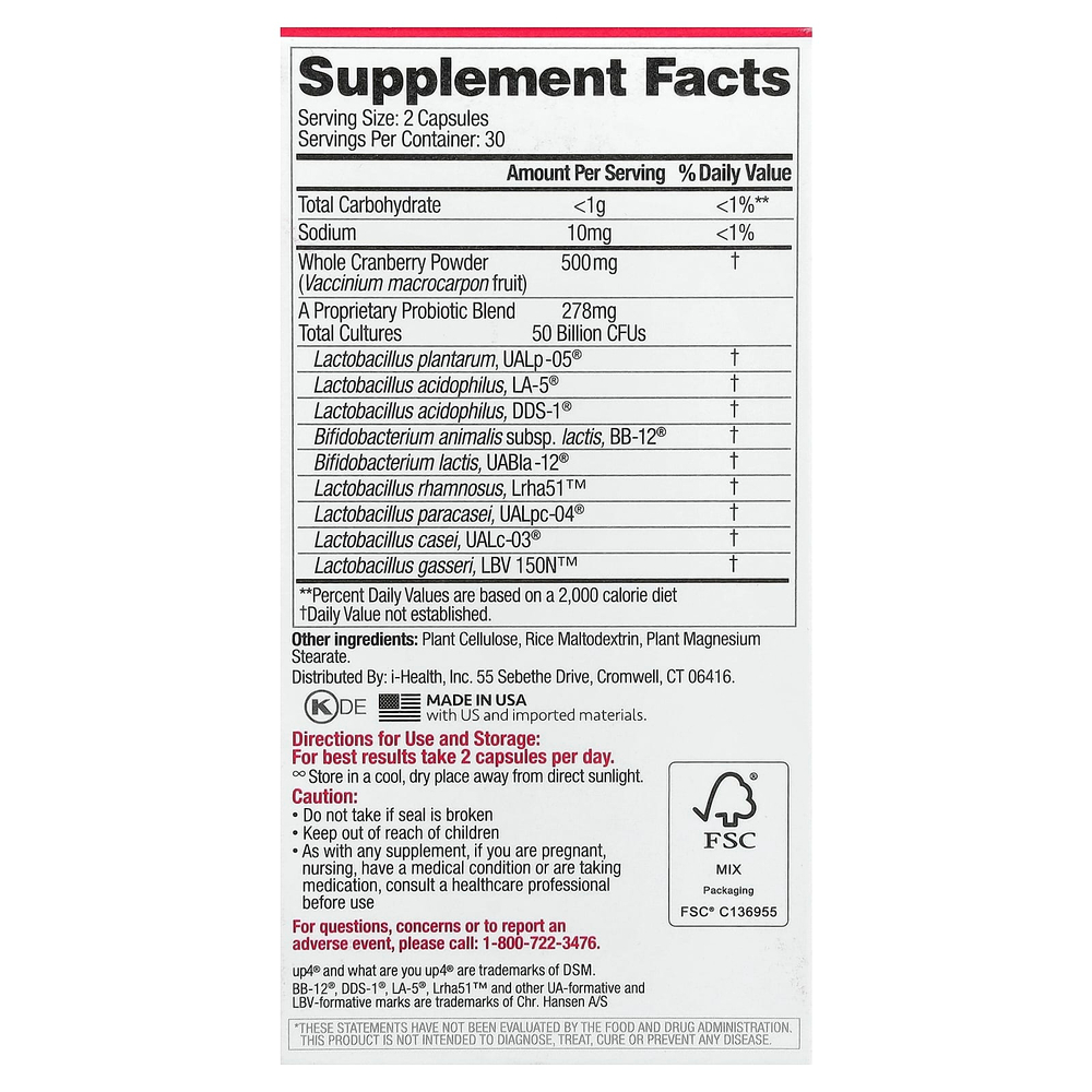 up4, пробиотики для женщин, 60 веганских капсул