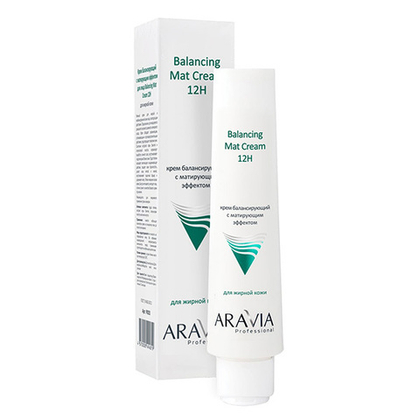 Крем для жирной кожи лица балансирующий с матирующим эффектом Aravia Professional Balancing Mat Cream 100мл