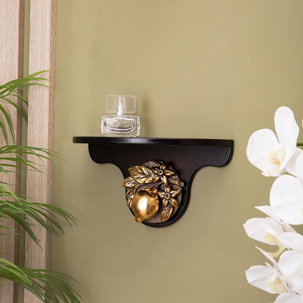 Полочка Лайм малая Орех Бронза