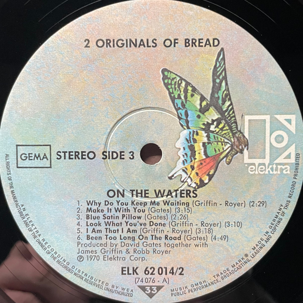 Bread ‎– 2 Originals Of Bread 2LP (Германия 1973г.)