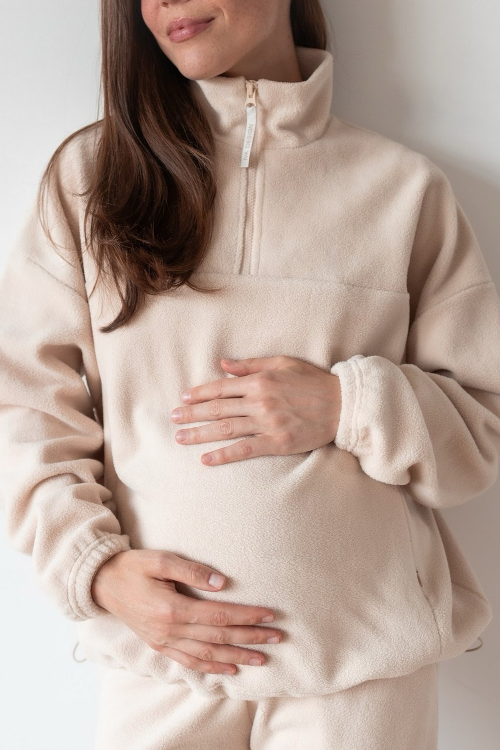 Анорак Арктика  для беременных и кормящих, Латте