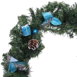 Венок хвойный «Зимние подарки» d-50 см, голубой