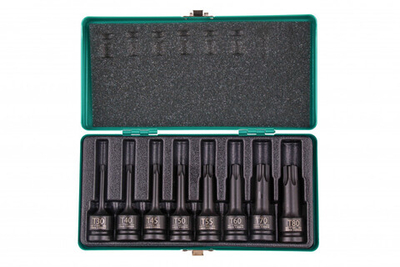Набор ударных торцевых головок Torx 1/2", в кейсе, 8 шт. Stels