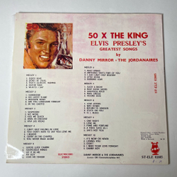 Винтажная виниловая пластинка LP Danny Mirror and The Jordanaires 50 X The King Elvis Presley Greatest Songs (Румыния 1985)