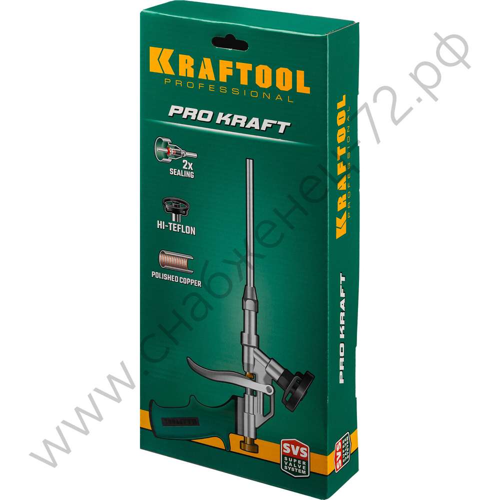 KRAFTOOL ProKraft, тефлоновый пистолет для монтажной пены (0685_z04)