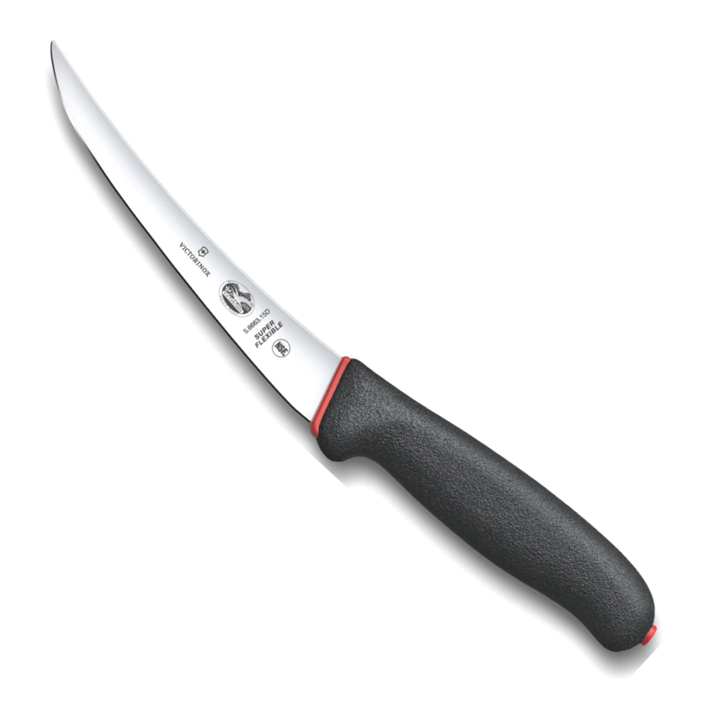 Нож Victorinox разделочный, лезвие 15 см прямое, черный