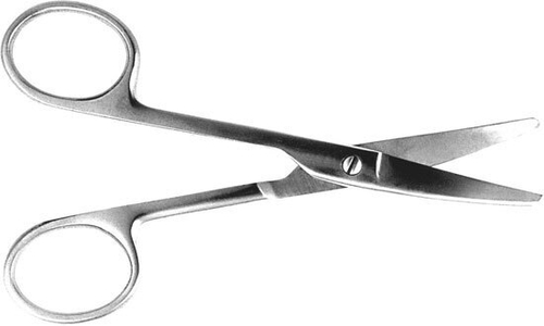 ТМ- Н-3 Ножницы тупоконечные, вертик. изогнут., 140 мм (НОВОЕ ИСПОЛНЕНИЕ)