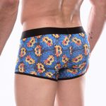 Мужские трусы боксеры синие с принтом Don Moris DM072206
