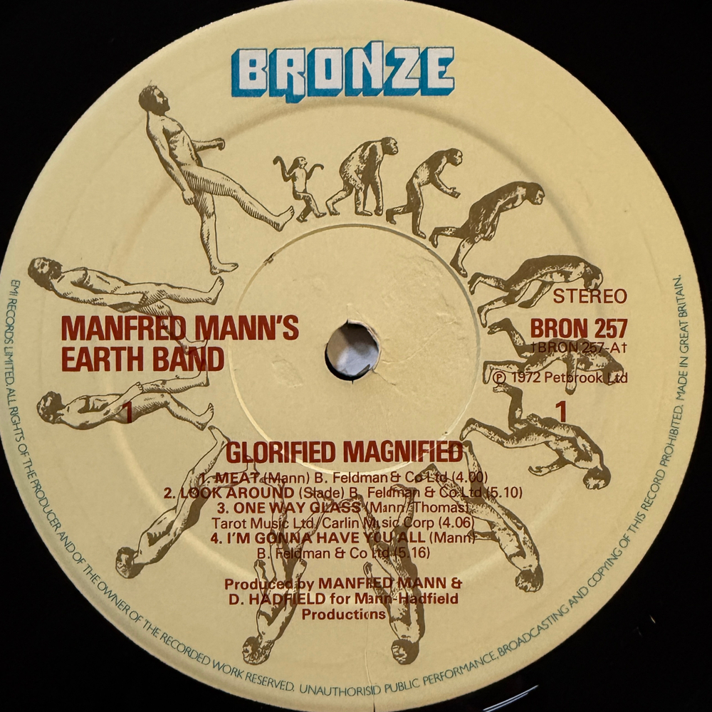 Manfred Mann's Earth Band ‎– Glorified Magnified (Англия 1977г.)