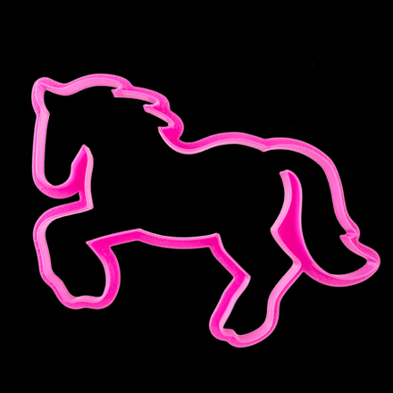 Вырубка для пряника "Лошадка бежит" пластик, 12*8 см