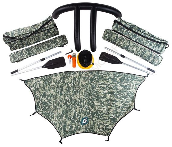 Надувная лодка GLADIATOR E 450 НДНД камуфляж