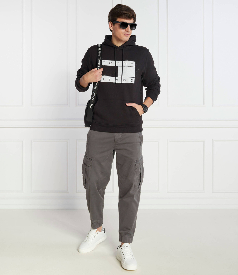 Худи FLAG SPRAY Tommy Jeans - черный(DM0DM17911)