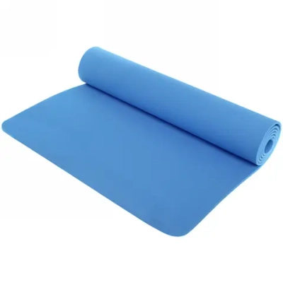 Коврик для йоги 6 мм 173х61 см «Умиротворение» EVA, голубой