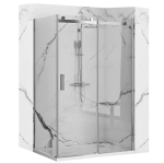 Душ ограждение Loranto NEO 90x120x190cm прозрач стекло 8 мм, Easy clean серебро, без поддона  822100