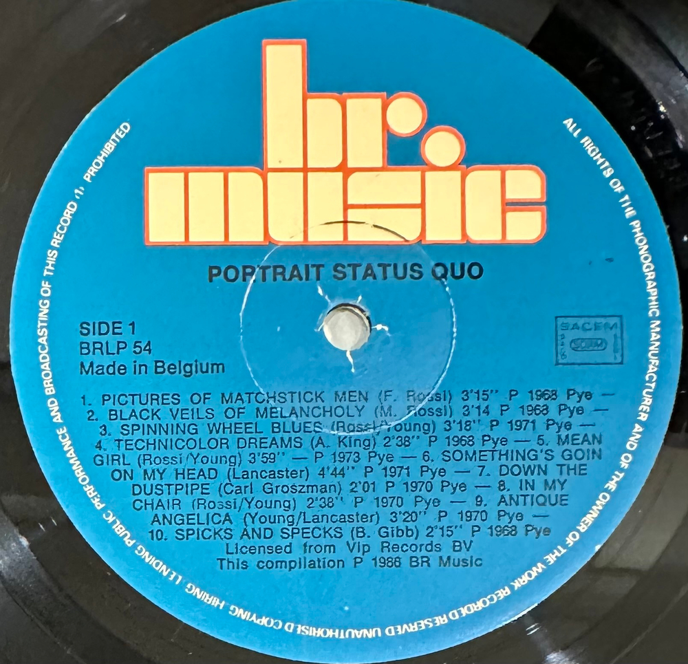 Status Quo- Portrait (Бельгия 1986г.)