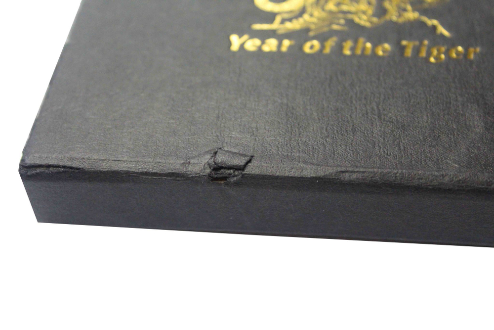 50 долларов. Год Тигра. Либерия. 2010 год. PROOF