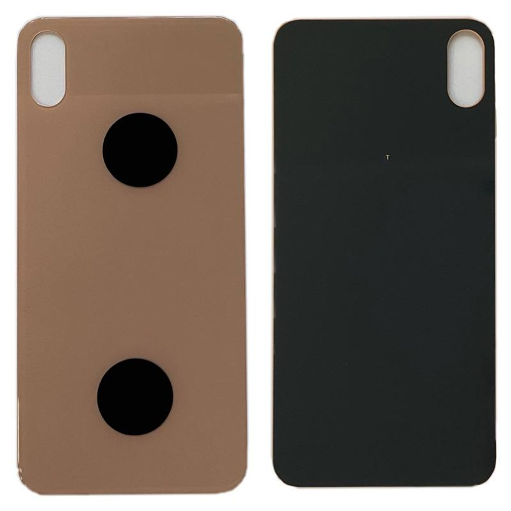 Задняя крышка для Apple iPhone Xs Max Золото (широкий вырез под камеру) - Премиум