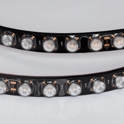 Светодиодная лента герметичная FLT-PS-A42-BLACK-23mm 24V Warm3000 (21 W/m, IP67, 30deg, 5m) (Arlight, -) 040920