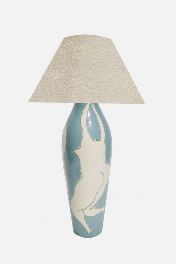 Лампа с абажуром Blue Women