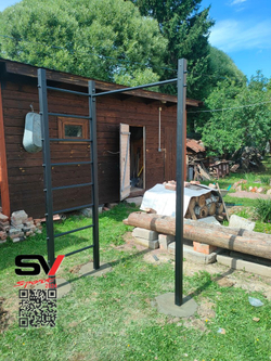 Монтаж уличной шведской стенки Sv Sport (3 вертикальных столба)